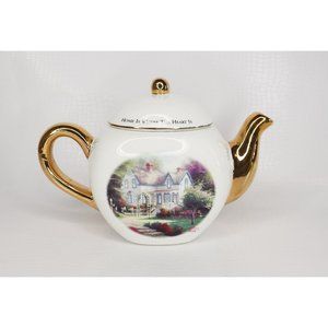 Vintage Thomas Kinkade - Home Is Where The Heart Is - Teapot  Teleflora